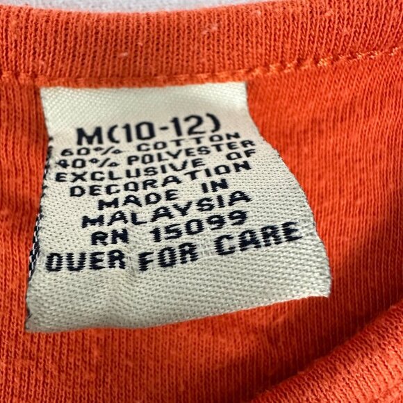 Classic Elements Womens Autumn Leaf Embroidered Top Size M Orange - Picture 5 of 6